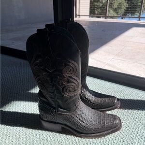 Corral Turquoise and Pink Embossed Boots